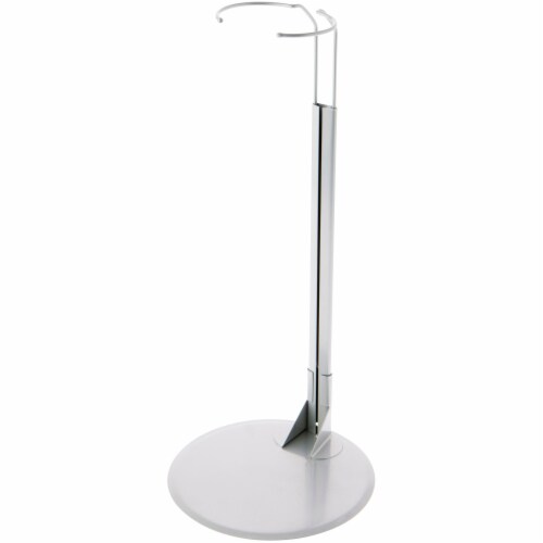 Plymor Silver Adjustable Doll Stand fits 25 34 inch Dolls 1 ct QFC