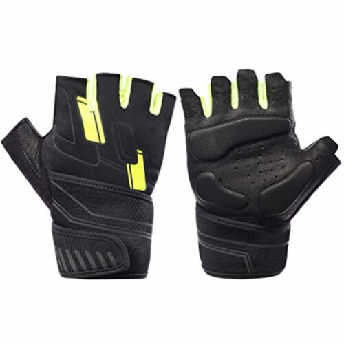 Snowvan Workout Gloves with Wrist Wrap Support Fingerless Training Exercise Gloves 1 Metro Market