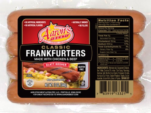 Aaron's Best Classic Frankfurters Perspective: front