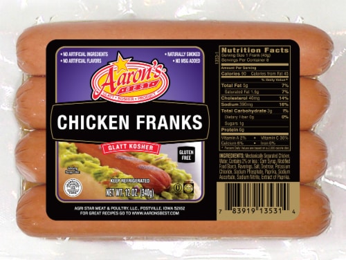 Aaron's Best Chicken Franks Perspective: front