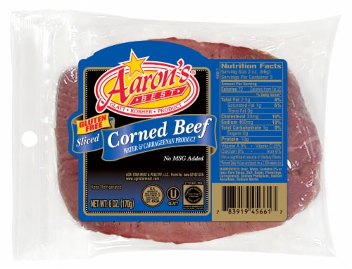 Aaron's Best Sliced Corned Beef Brisket Perspective: front
