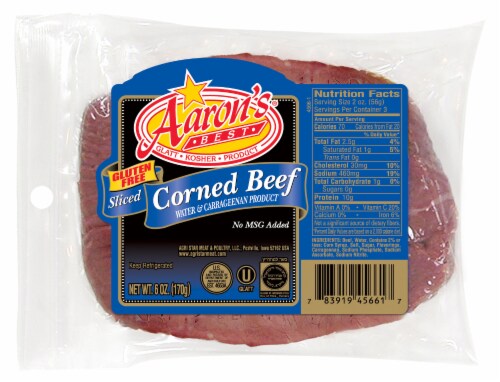 Aaron's Best Sliced Corned Beef Brisket Perspective: front