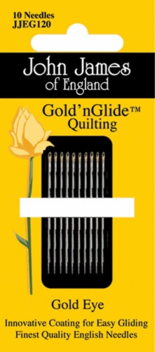 John James Gold'n Glide Quilting Needles-Size 11 10/Pkg Perspective: front