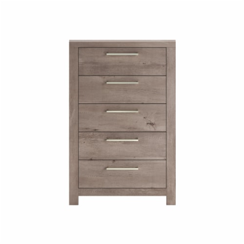 Emerald Home Furnishings Lakeview Oakley 5 Drawer Chest Perspective: front