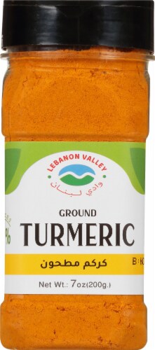 Lebanon Valley Turmeric Ground Spice Powder Perspective: front