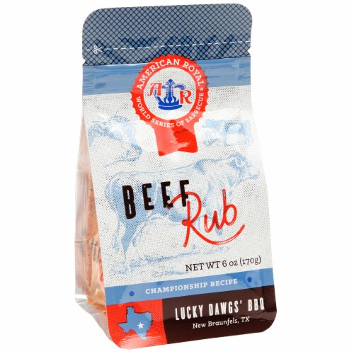 American Royal® Lucky Dawgs' BBQ Beef Rub Perspective: front