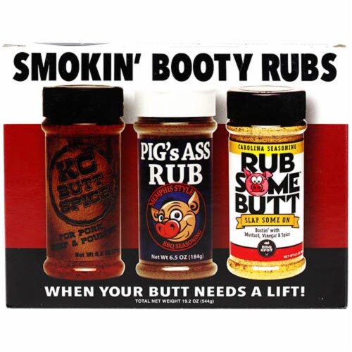Rub Your Meat OW89051 Butt Championship BBQ Seasoning Gift Pack Perspective: front