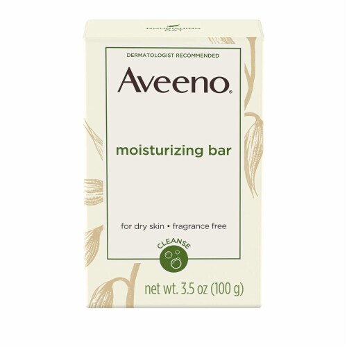 AVEENO Naturals Moisturizing Bar for Dry Skin 3.50 oz Perspective: front