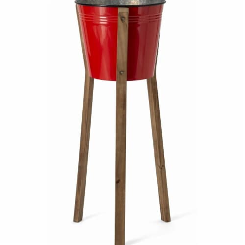 IMAX 90335 Farmstead Large Standing Planter Perspective: front