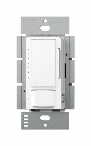 Lutron Maestro White 150 watt 3-Way Dimmer Switch 1 pk - Total Qty: 1; Each Pack Qty: 1 Perspective: front