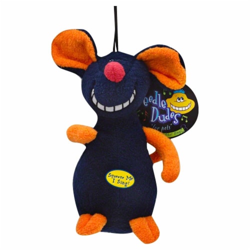 Multipet Deedle Dudes Soft Dog Toy Perspective: front