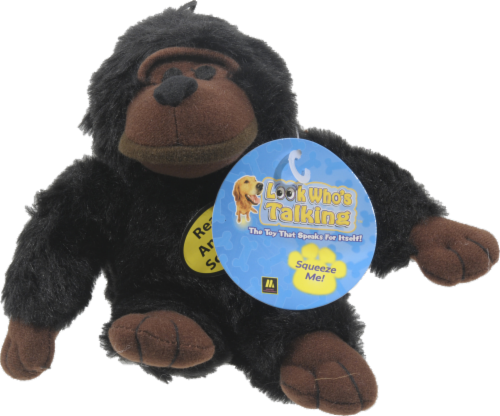 Multipet Look Who's Talking Chimp Dog Toy Perspective: front