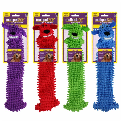 Multipet Loofa Floppy Dog Toy Perspective: front