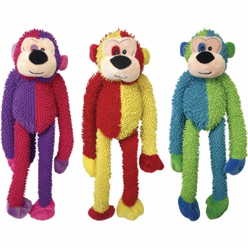 Multipet Multi-Crew Monkey Plush Dog Toy Perspective: front