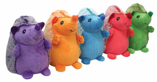 Multipet Hedgehog Plush Dog Toy - Assorted Perspective: front