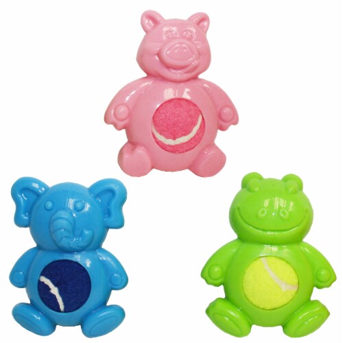 Multipet MiniPet Tennis Ball Toy - Assorted Perspective: front