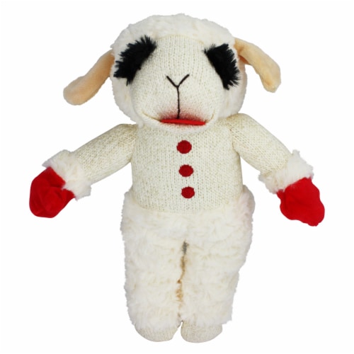 Lamb Chop Dog Toy Perspective: front