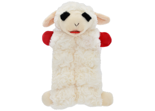 Multipet LambChop Small Squeaker Dog Toy Perspective: front