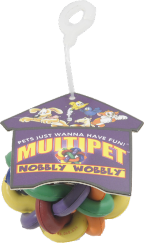 Multipet Mini Nobbly Wobbly Dog Ball 1 ct Foods Co