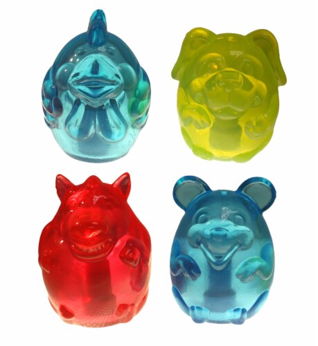 Multipet Assorted Doglucent Squeaky Animals Perspective: front