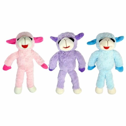 Multipet 784369573268 14 in. Floppy Lamb Chop Dog Toy Pink or Purple or Blue 1 Smith s Food and Drug