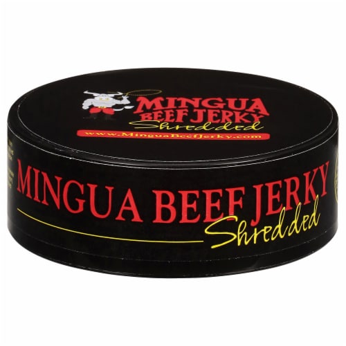 Mingua Shredded Mild Beef Jerky Perspective: front