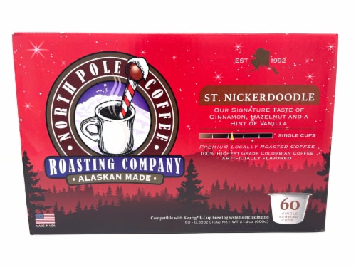 North Pole Coffee St. Nickerdoodle Medium Roast Coffee Pods Perspective: front