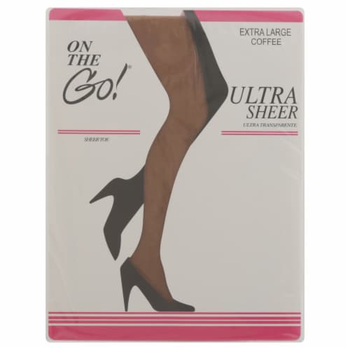 On The Go Ultra Sheer Pantyhose - Coffee Perspective: front