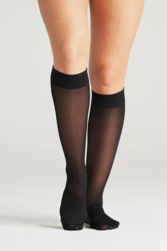 On The Go Opaque Black Trouser Socks Perspective: front