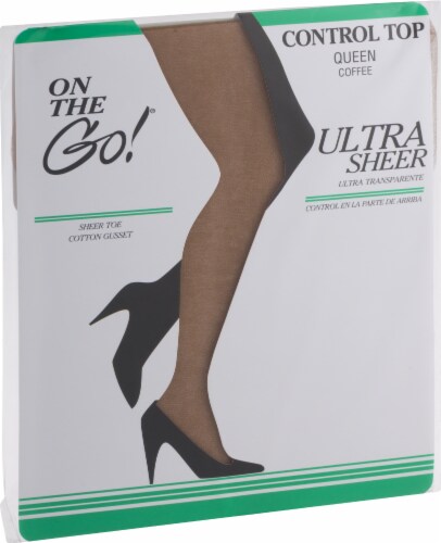 On The Go! Ultra Sheer Control Top Queen - Coffee, 1 ct - Kroger