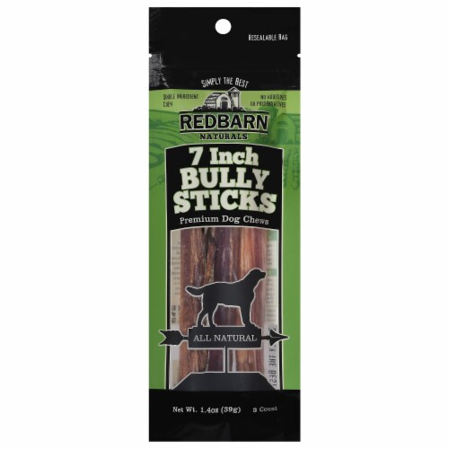 Red Barn® Naturals 7 Inch Bully Stick Premium Dog Chew Perspective: front