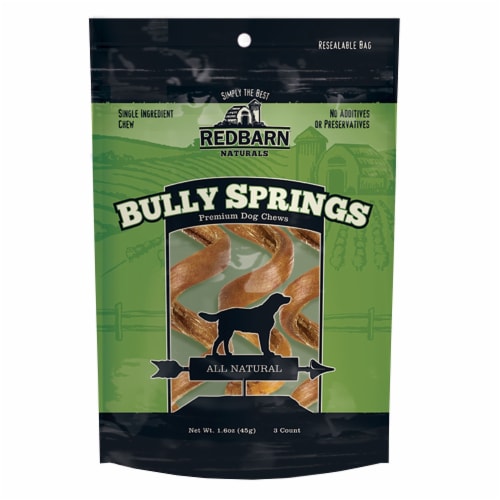 Redbarn Pet Products Inc - Naturals Bully Springs 3 Pack - 250143 Perspective: front