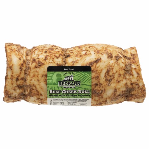 Redbarn Glazed Beef Cheek Grain Free Dog Chews Perspective: front