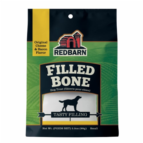 Redbarn® Small Cheese & Bacon Filled Bone Perspective: front