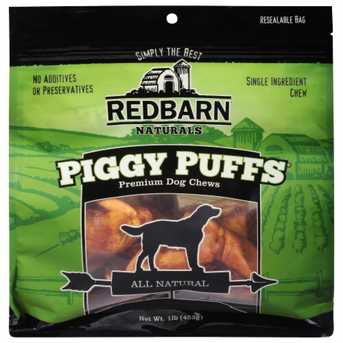 Red Barn® Naturals Piggy Puffs® Dog Chews Perspective: front