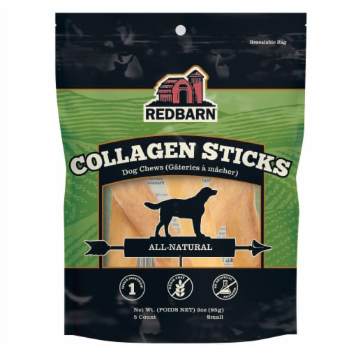 Redbarn® Small Collagen Sticks All Natural Dog Treats Perspective: front