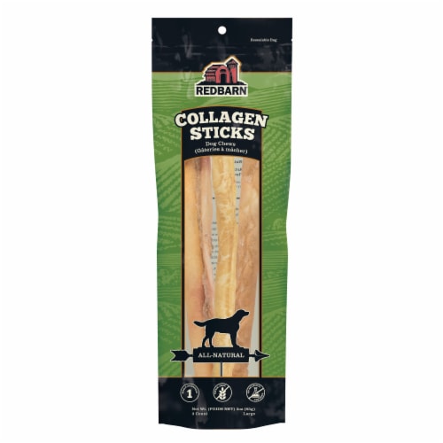 Redbarn Large Collagen Sticks All Natural Dog Treats Perspective: front