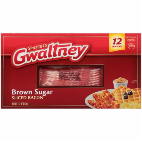Gwaltney Brown Sugar Sliced Bacon Perspective: front