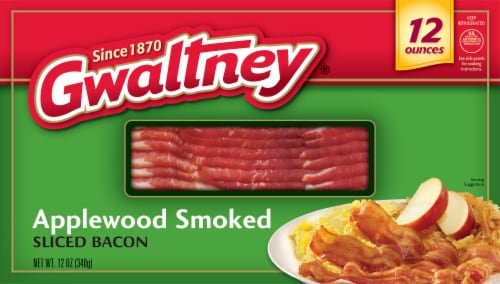 Gwaltney Applewood Smoked Bacon Perspective: front