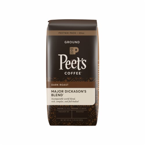 Peet's Coffee Major Dickason's Blend Dark Roast Ground Coffee Perspective: front