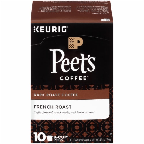 Peet's® French Roast Dark Roast K-Cup Coffee Pods Perspective: front