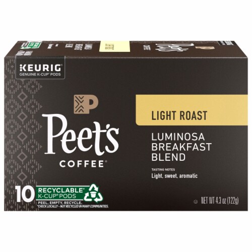Peet's® Luminosa Breakfast Blend Light Roast K-Cup Coffee Pods Perspective: front