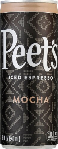 Peet's Coffee Mocha Iced Espresso Coffee Drink Perspective: front