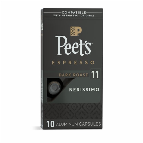 Peet's Coffee® Nerissimo Dark Roast Espresso Coffee Capsules for Nespresso Original Machines Perspective: front