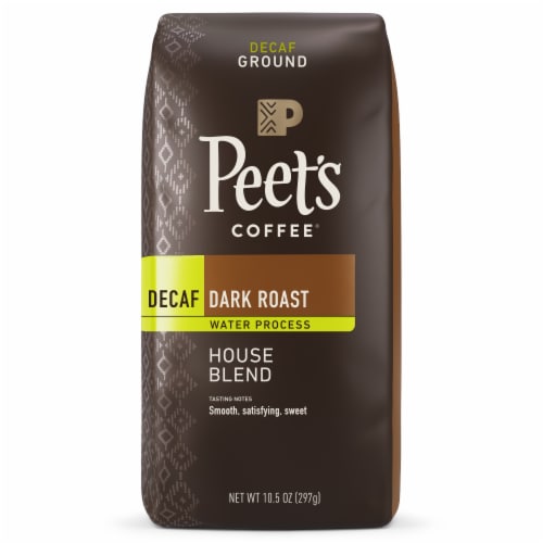 Peet’s Coffee Decaf House Blend Dark Roast Ground Coffee