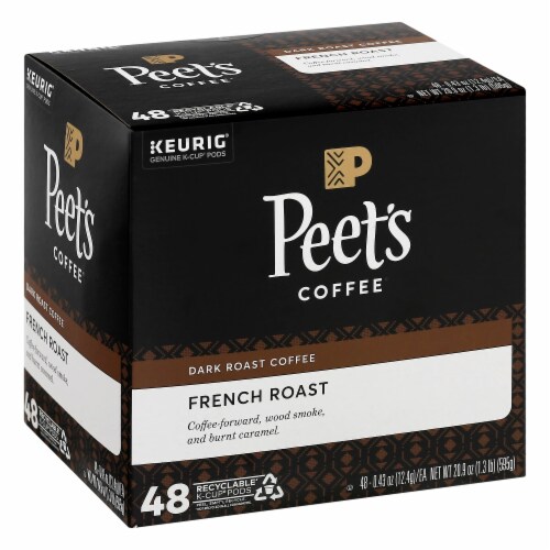 Peet's® French Roast Dark Roast K-Cup Coffee Pods Perspective: front