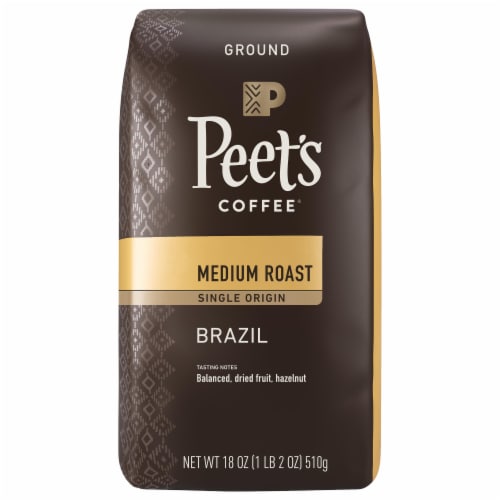Peet's® Brazil Medium Roast Ground Coffee Perspective: front