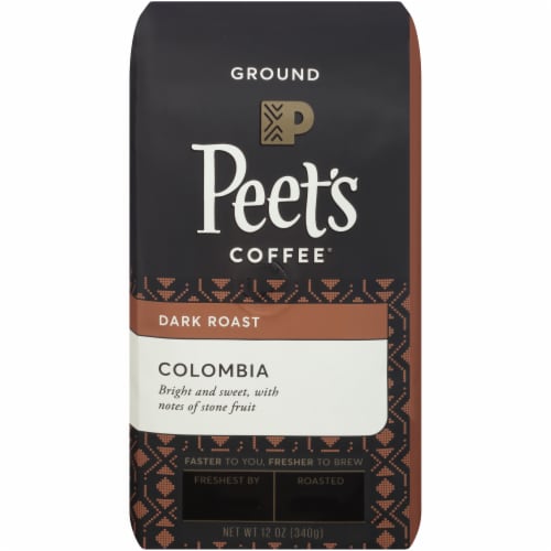 Peet's Coffee Colombia Dark Roast Ground Coffee Perspective: front