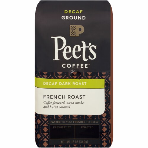 Peet's Coffee French Roast Dark Roast Ground Coffee Perspective: front