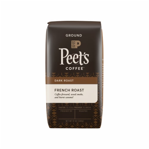 Peet's Coffee French Roast Dark Roast Ground Coffee Perspective: front